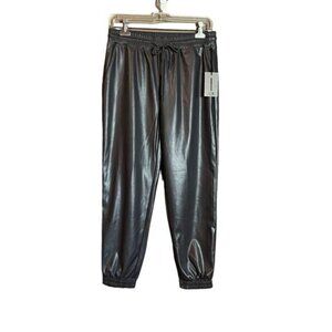 One by Chapter one faux leather joggers
